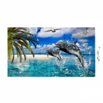 Влагозащищенный коврик с подогревом Доброе тепло Дельфин квлз 100